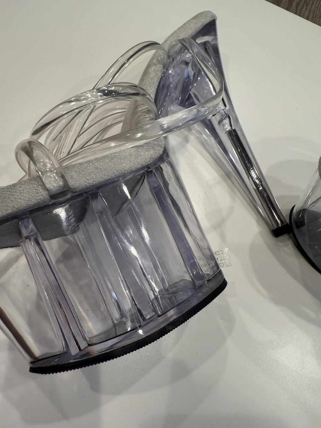 Clear Strappy Platfrom Heels