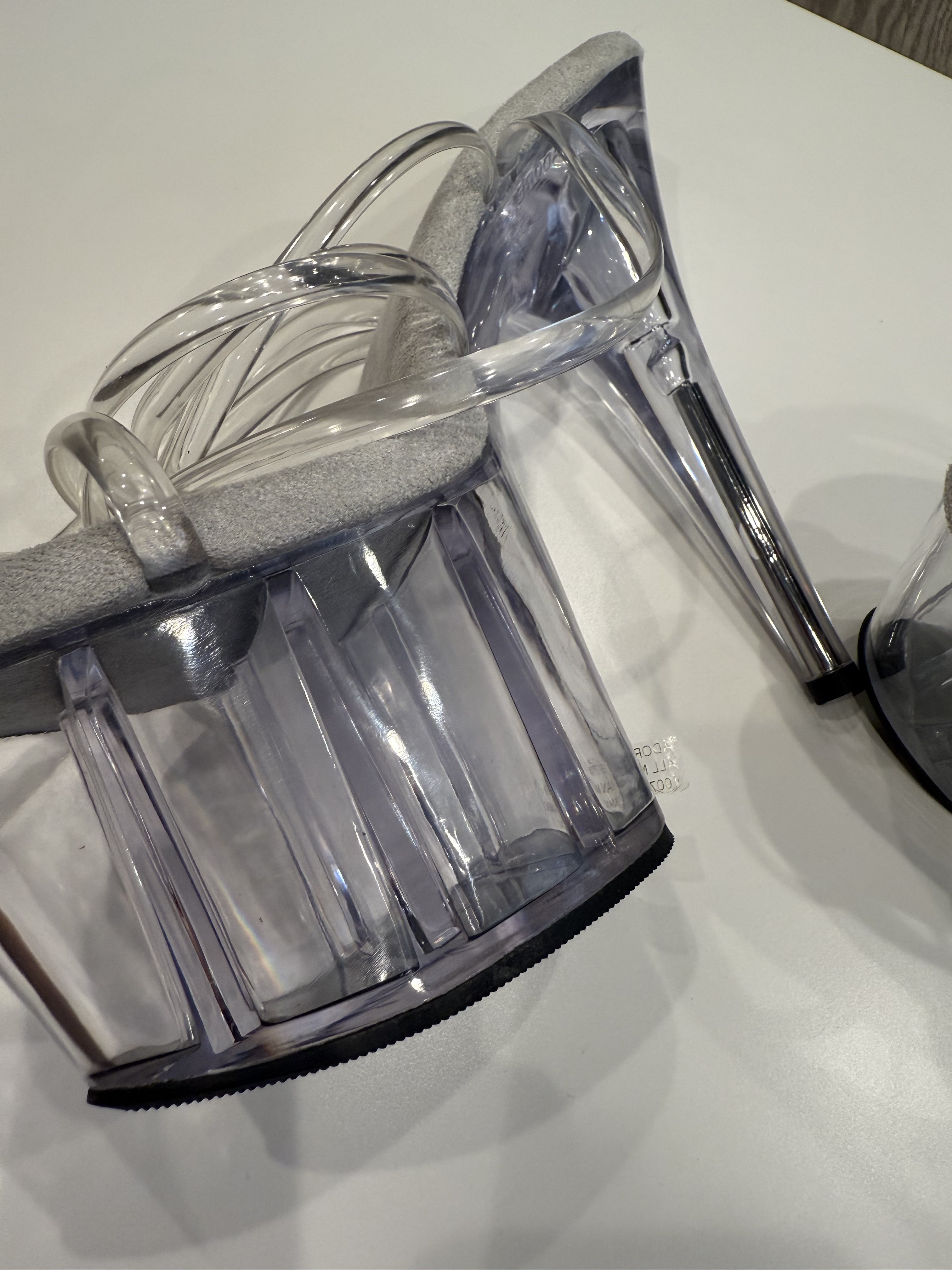 Clear Strappy Platfrom Heels