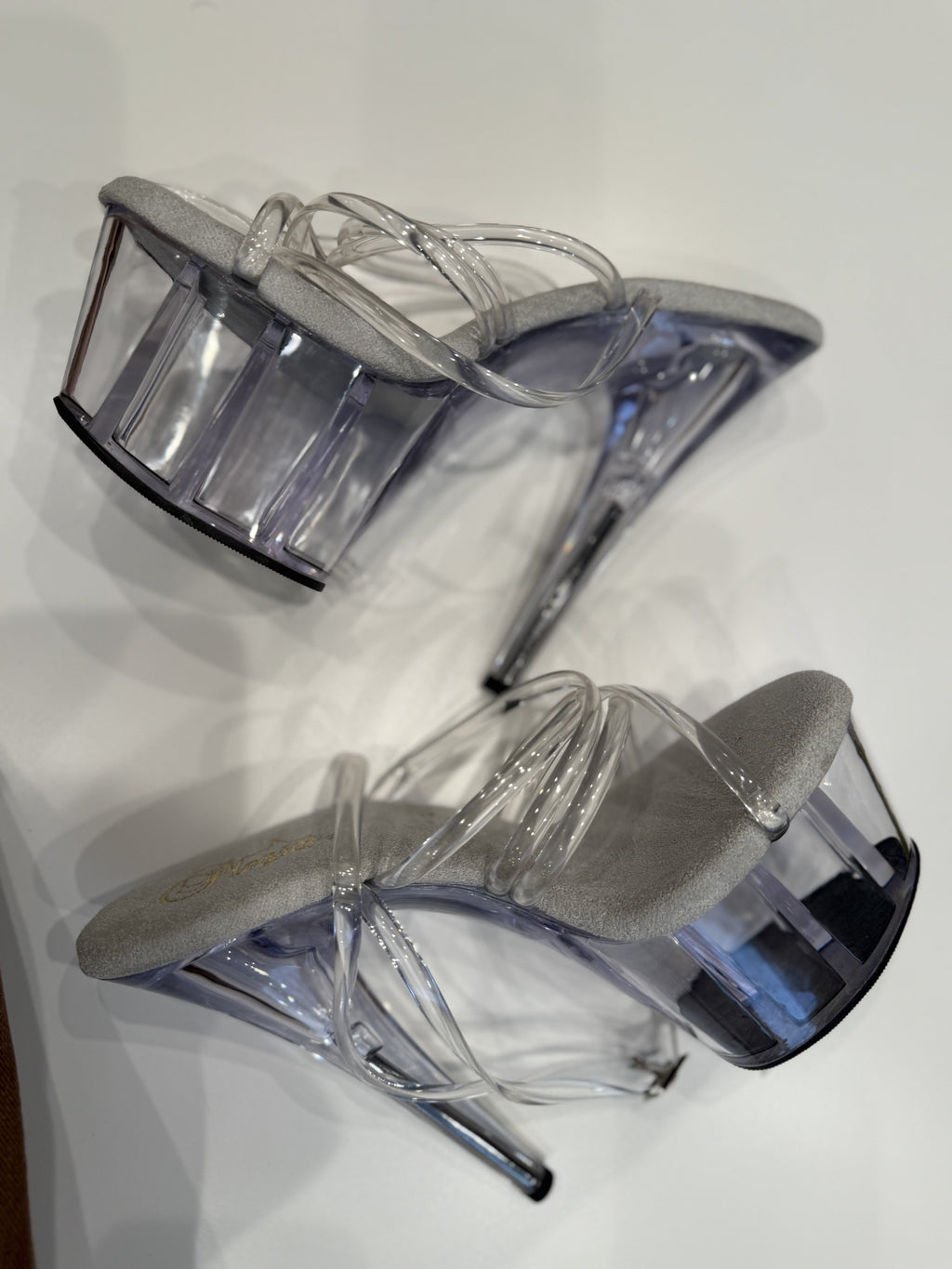 Clear Strappy Platfrom Heels