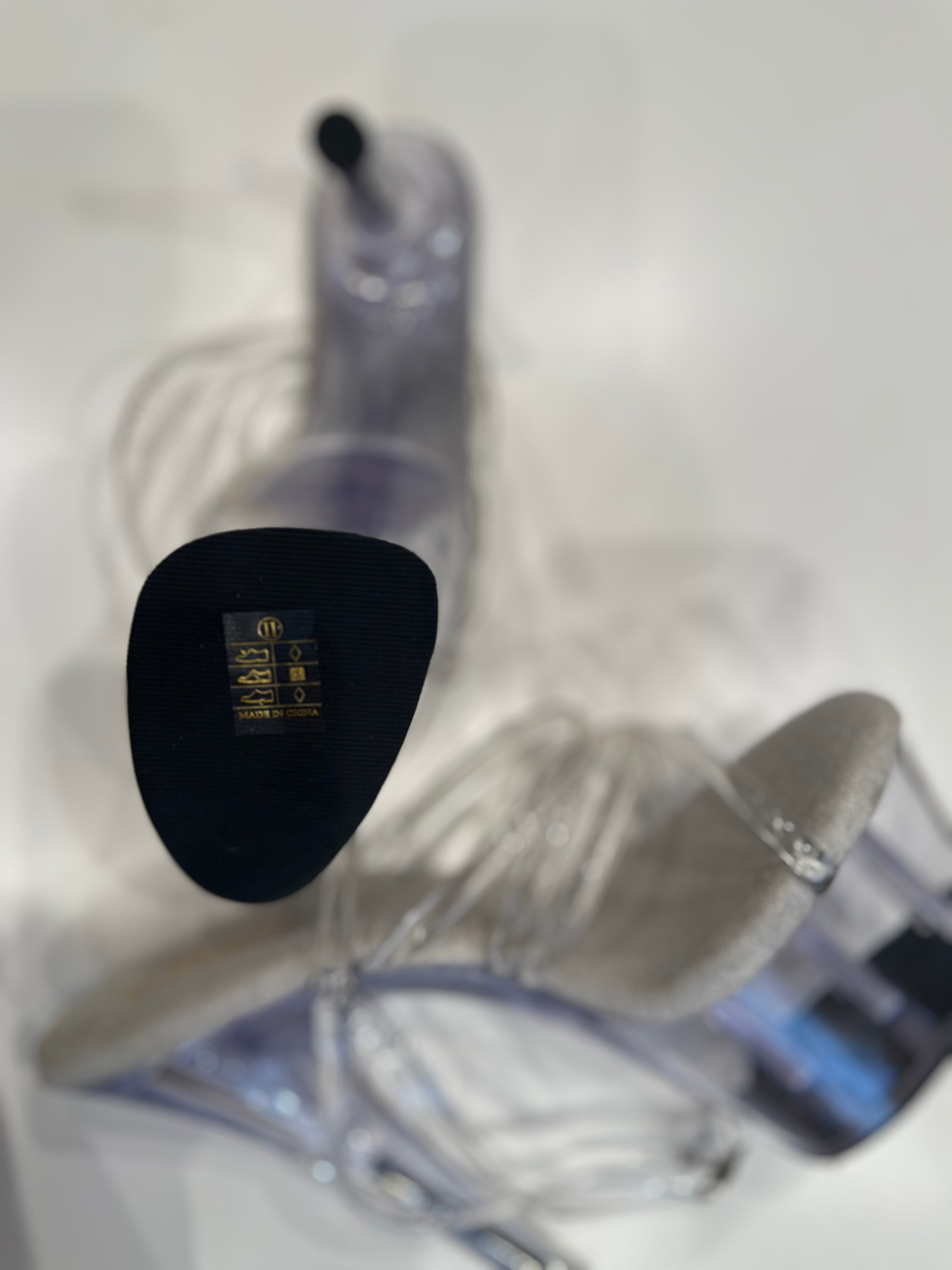 Clear Strappy Platfrom Heels