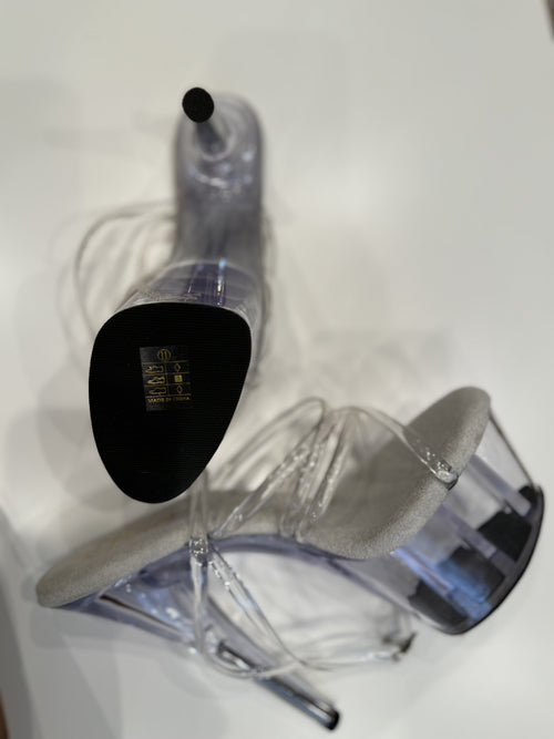Clear Strappy Platfrom Heels