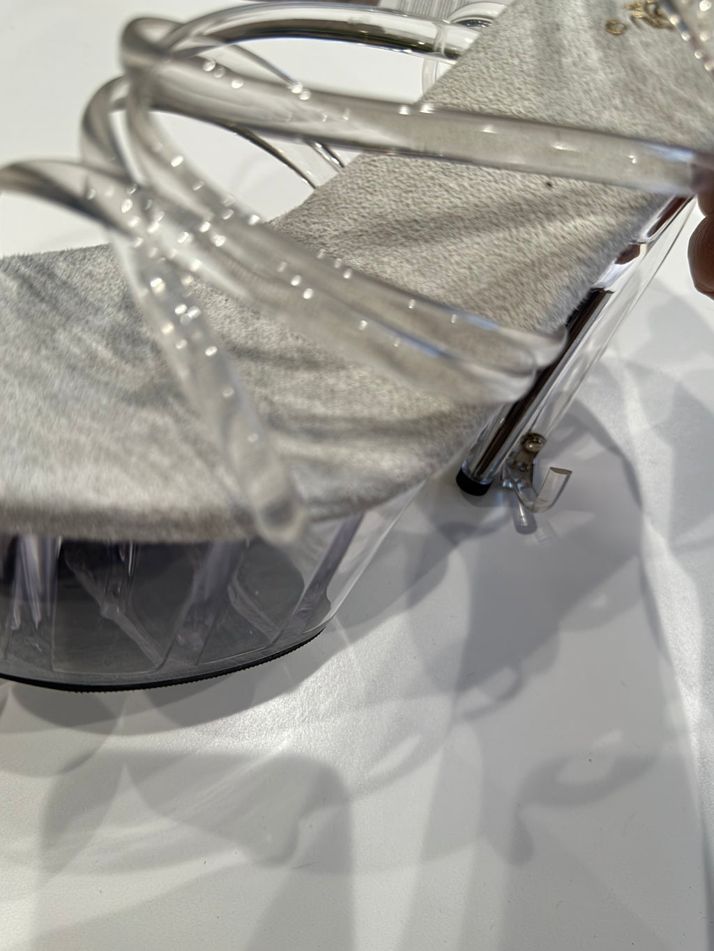 Clear Strappy Platfrom Heels