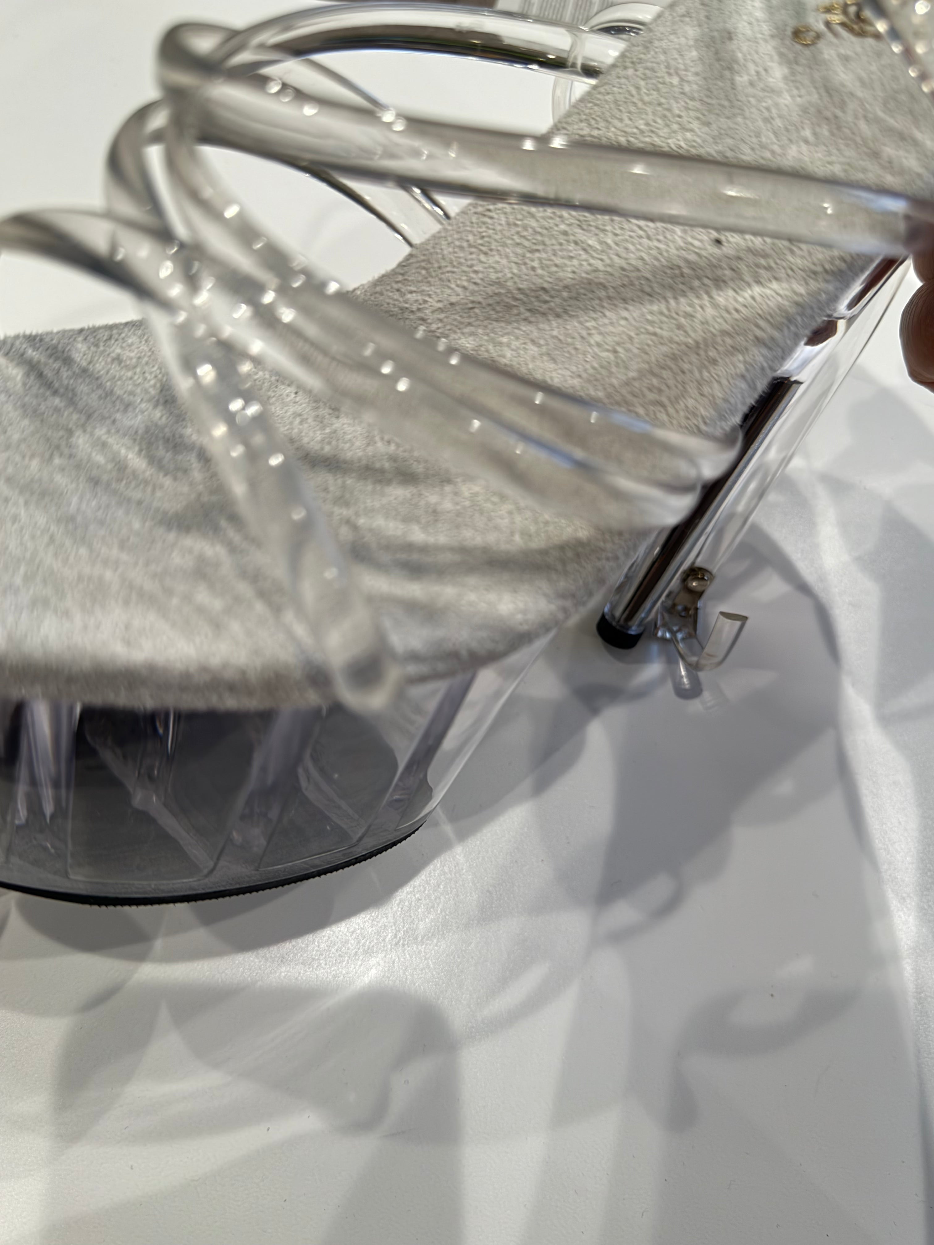 Clear Strappy Platfrom Heels