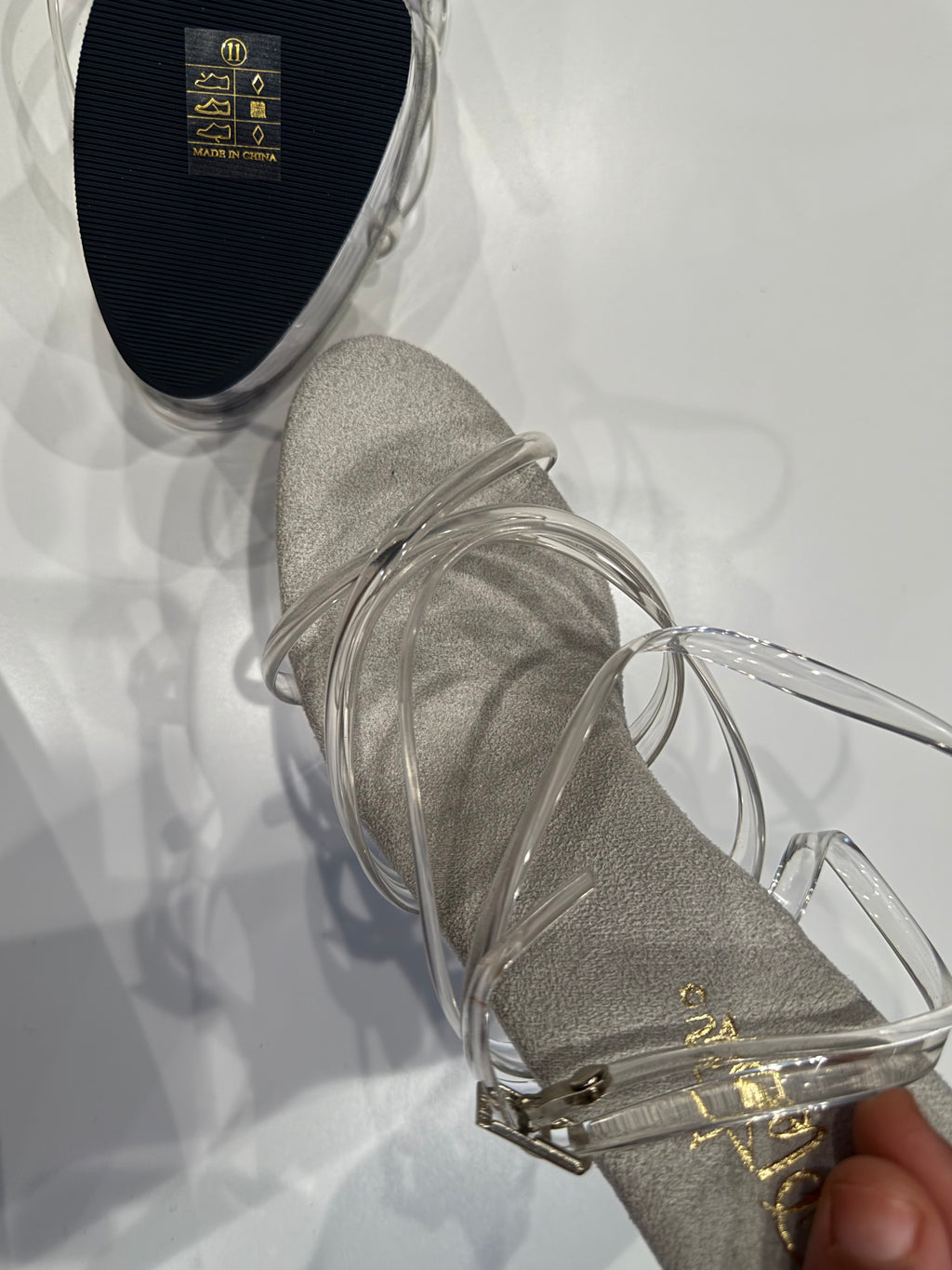 Clear Strappy Platfrom Heels