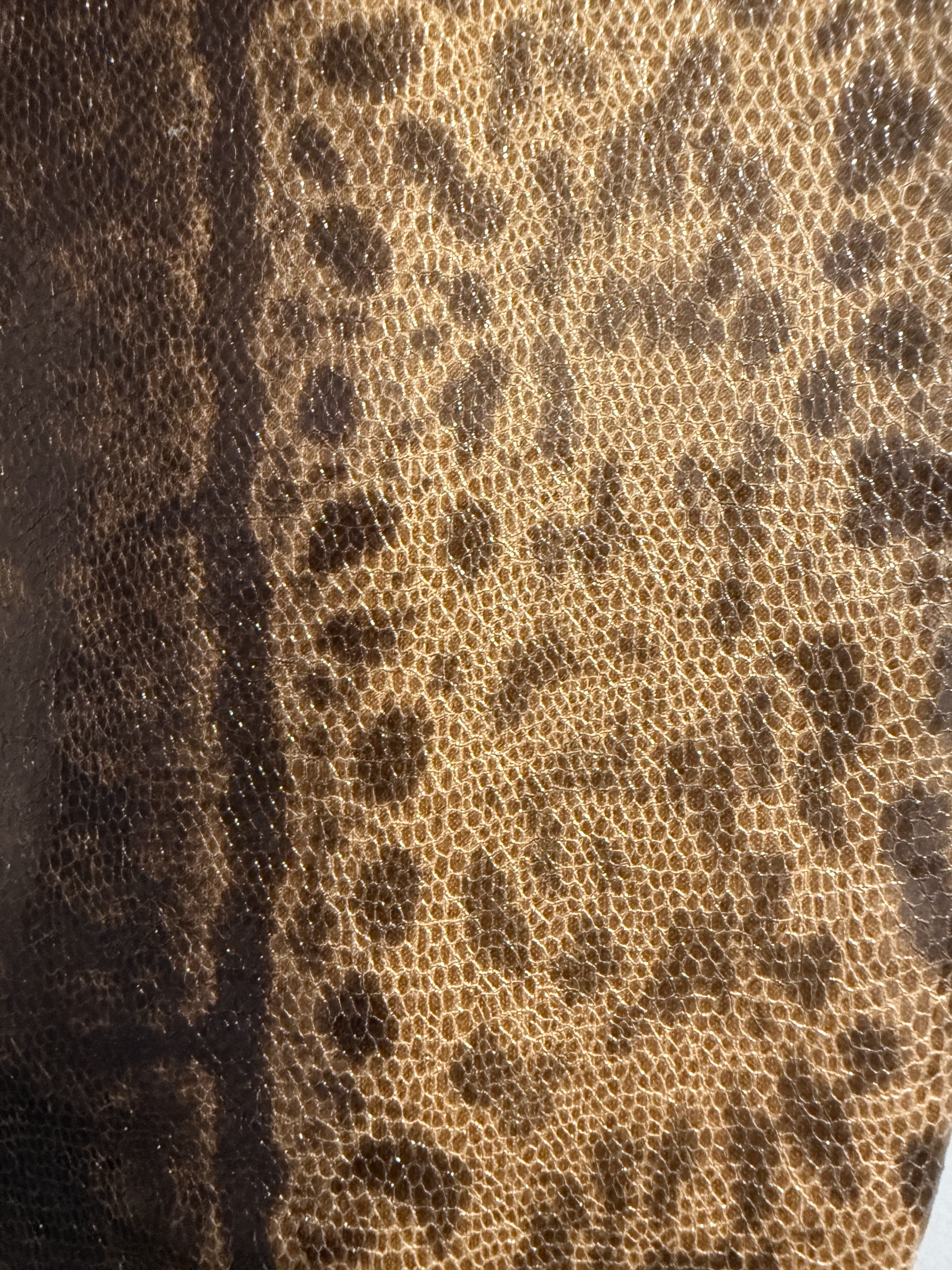 Pointed animal print Boots