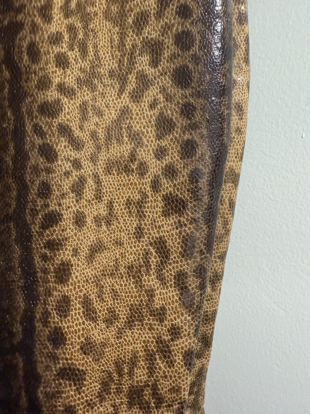 Pointed animal print Boots